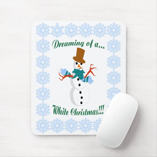 Snowman Mouse Pad Mousepad (Mit Mouse)