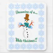 Snowman Mouse Pad Mousepad (Vorne)