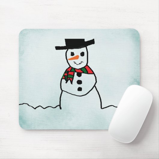 Snowman Mousepad (Mit Mouse)