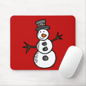 Snowman Mousepad (Mit Mouse)