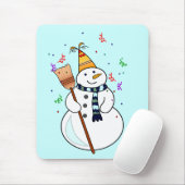 Snowman Mousepad feiern (Mit Mouse)