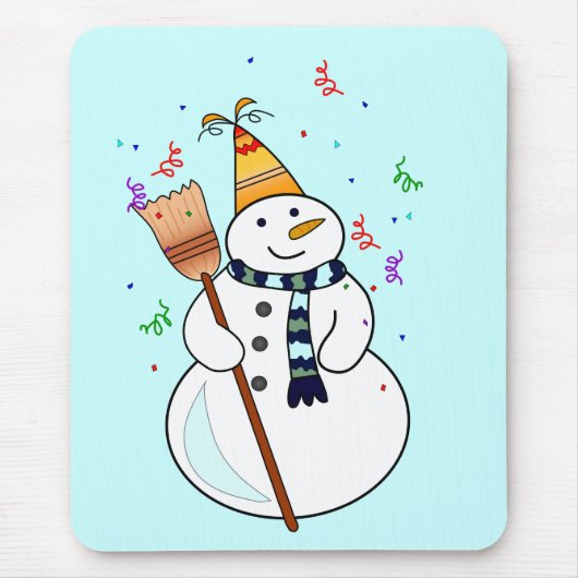 Snowman Mousepad feiern (Vorne)