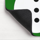 Snowman Mousepad lächelt Weihnachten (Ecke)