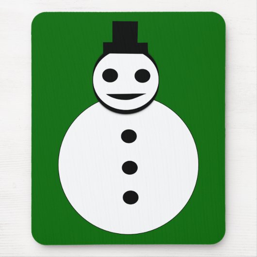 Snowman Mousepad lächelt Weihnachten (Vorne)