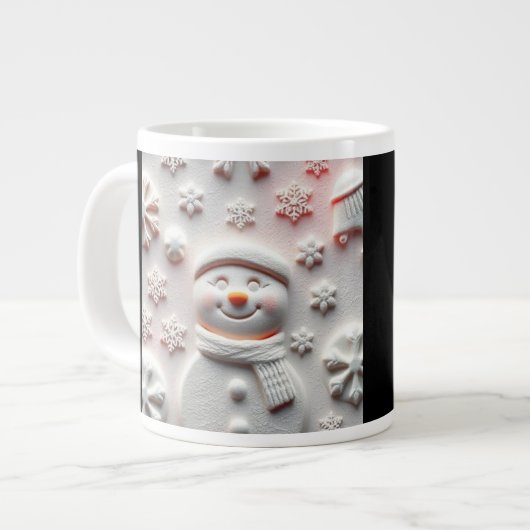 Snowman Mug Jumbo-Tasse (Vorderseite Links)