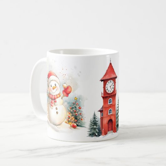 Snowman Mug Kaffeetasse (Vorderseite Links)