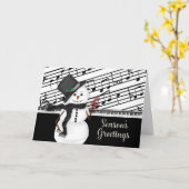 Snowman, Musical, Sheet Music, Karte (Gelbe Blume)
