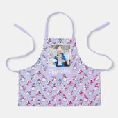 Snowman-Muster mit Daughters Name Lilac Schürze (Vorderseite)