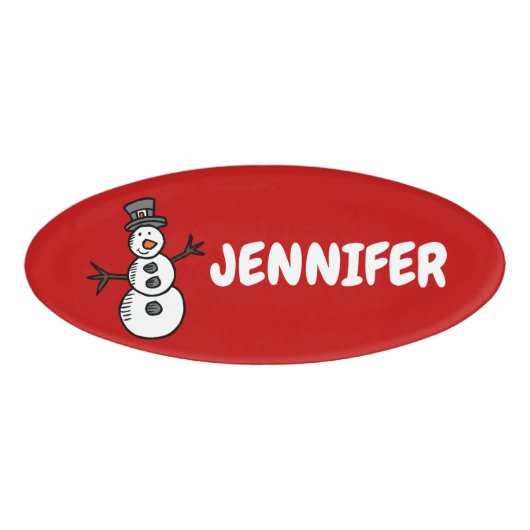 Snowman Namenschild (Vorderseite)