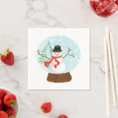 Snowman Napkin Serviette (Beispiel)
