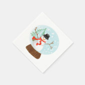 Snowman Napkin Serviette (Ecke)