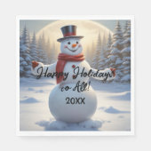 Snowman Napkins HAMbyWG Serviette (Vorderseite)