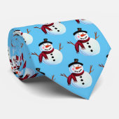 Snowman Neck Tie Krawatte (Gerollt)
