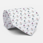 Snowman Neck Tie Krawatte (Gerollt)