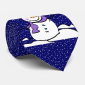 Snowman Necktie Krawatte (Gerollt)