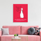 Snowman Niedlich Frohe Weihnachten Personalisierte Leinwanddruck (Insitu (Wohnzimmer))