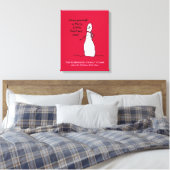 Snowman Niedlich Frohe Weihnachten Personalisierte Leinwanddruck (Insitu (Schlafzimmer))