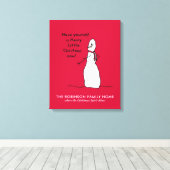 Snowman Niedlich Frohe Weihnachten Personalisierte Leinwanddruck (Insitu (Holzboden))