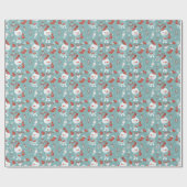 Snowman Niedlich Gender Neutral Kids Name Personal Geschenkpapier (Flach)