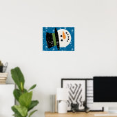 SNOWMAN NIEDLICHE GESICHT POSTER (Heimbüro)