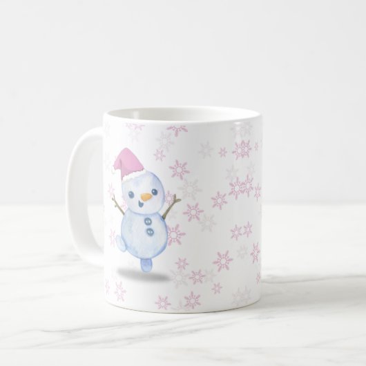 Snowman niedliche Tasse (Vorderseite Links)