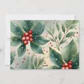 Snowman Niedliche Weihnachtswünsche Feiertagskarte (Rückseite)