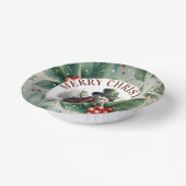 Snowman Niedliche Weihnachtswünsche Papierplatte Pappteller (Gewinkelt)