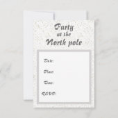 Snowman & North Pole - Einladung (Rückseite)