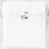 Snowman & North Pole - Herz-Aufkleber (Tasche)