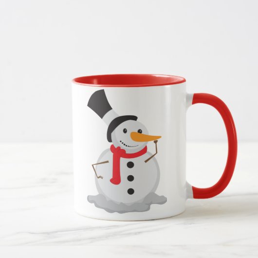 Snowman Nose Touch Weihnachten Tasse! Tasse (Rechts)