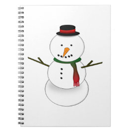 Snowman Notebook Notizblock