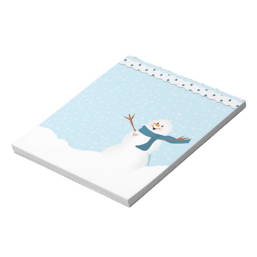 Snowman Notepad Notizblock (Rotiert)