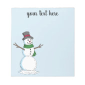 Snowman Notizblock (Vorderseite)