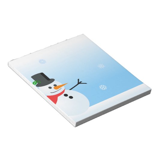 Snowman Notizblock (angewinkelt)