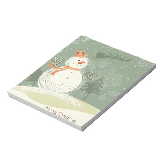 Snowman Notizblock (Rotiert)