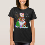 Snowman Nurse Christmas Lights Xmas Tree Snowman N T-Shirt<br><div class="desc">Snowman Nurse Christmas Lights Weihnachtsbeleuchtung Weihnachtsbaum Snowman Nurse</div>