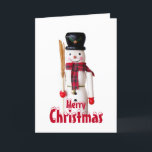 Snowman Nutcracker - Personalisierter Text Feiertagskarte<br><div class="desc">2025</div>