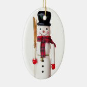Snowman Nutcracker - Personalizable Keramik Ornament (Rechts)