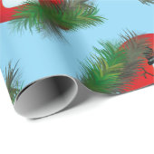 Snowman on ornament geschenkpapier (Rolleneckpunkt)