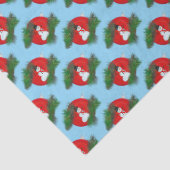 Snowman on ornament seidenpapier (Detail)