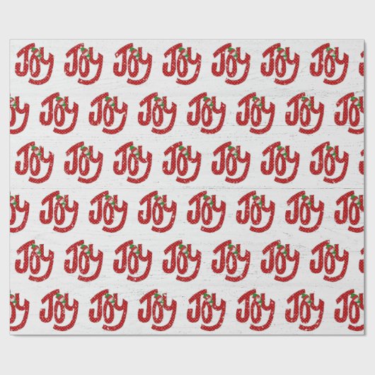 Snowman on Polka Dot Joy Geschenkpapier (Flach)