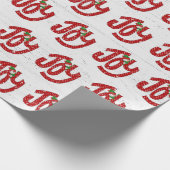 Snowman on Polka Dot Joy Geschenkpapier (Ecke)