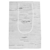 Snowman on Polka Dot Joy Mittlere Geschenktüte (Rückseite)