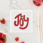 Snowman on Polka Dot Joy Serviette (Beispiel)