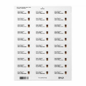 Snowman-Ornament-Adresse Etikett 2 (Vorne)