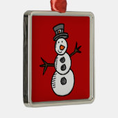 Snowman Ornament Aus Metall (Rechts)