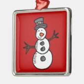 Snowman Ornament Aus Metall (Links)