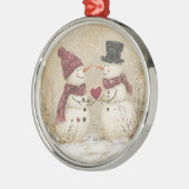 Snowman Ornament Aus Metall (Links)