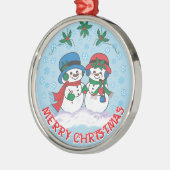 Snowman Ornament Aus Metall (Links)