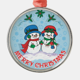 Snowman Ornament Aus Metall